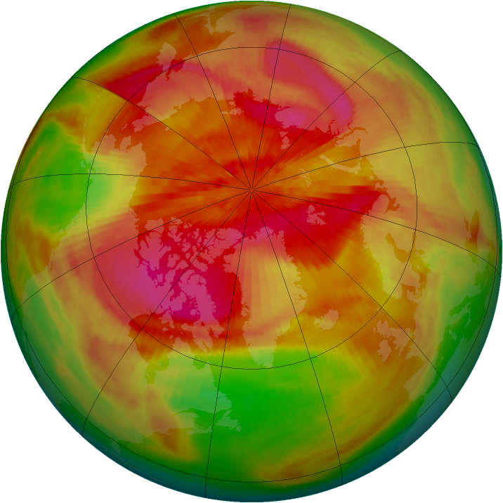 Arctic ozone map for 26 March 1979